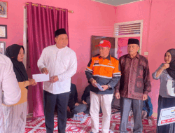 Wakil Bupati Bungo Antar Bantuan Baznas Jambi untuk Korban Kebakaran di Dusun Buat