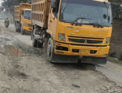 Truk Diduga Over Kapasitas Kembali Lintasi Jalan Provinsi di Sergai, Warga Desak Gubernur Bobby Bertindak