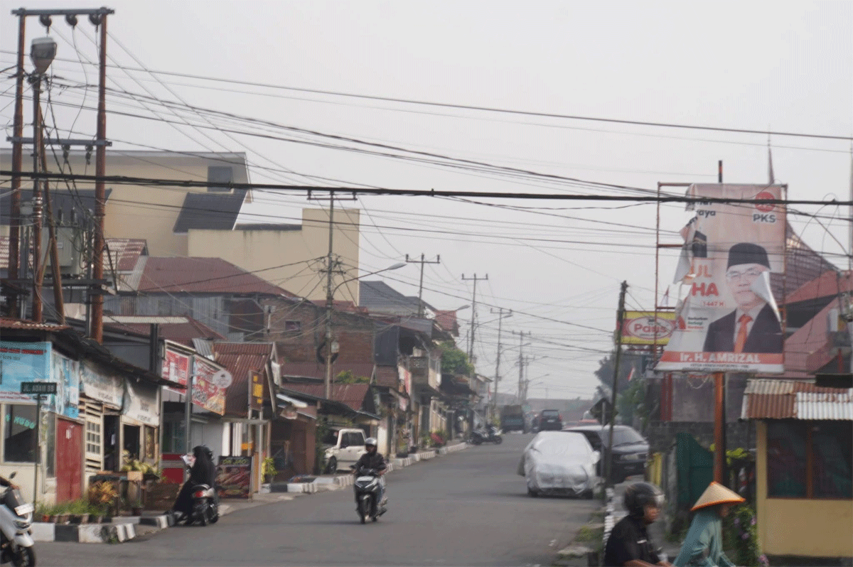 Kabut asap di Padang Panjang. (Kominfo)