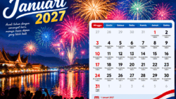 Jangan Sampai Salah Jadwal! Ini Kalender Januari 2027 Lengkap dengan Tanggal Merah