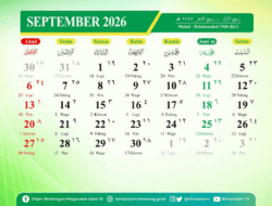 Ini Kalender September 2026, Hari Ini Tanggal 1, Cek Rekeningmu, Sudah Berderingkah?