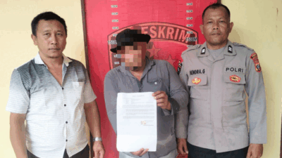 Terduga pelaku yang diamankan polisi