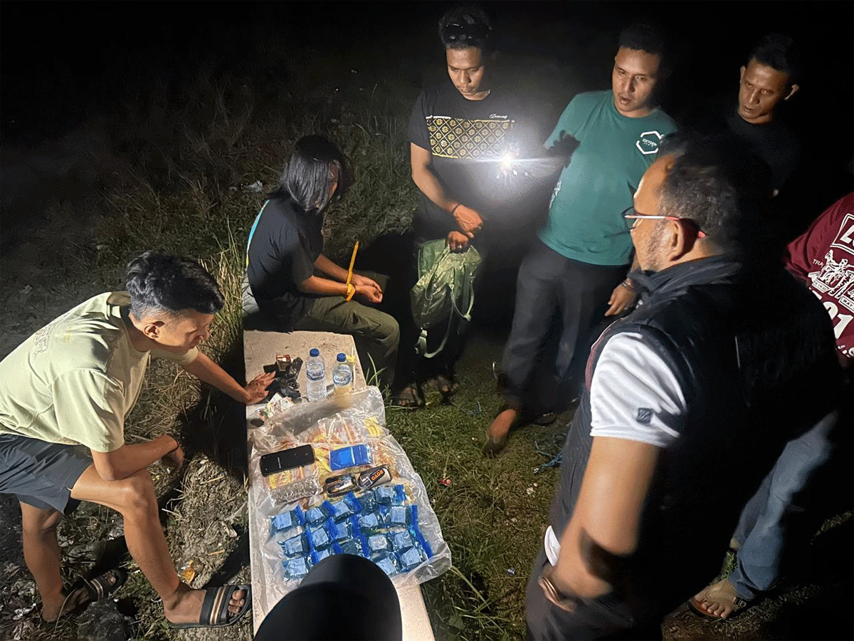 Puluhan paket ganja sisita, Kapolres Dharmasraya pimpin penangkapan terduga bandar