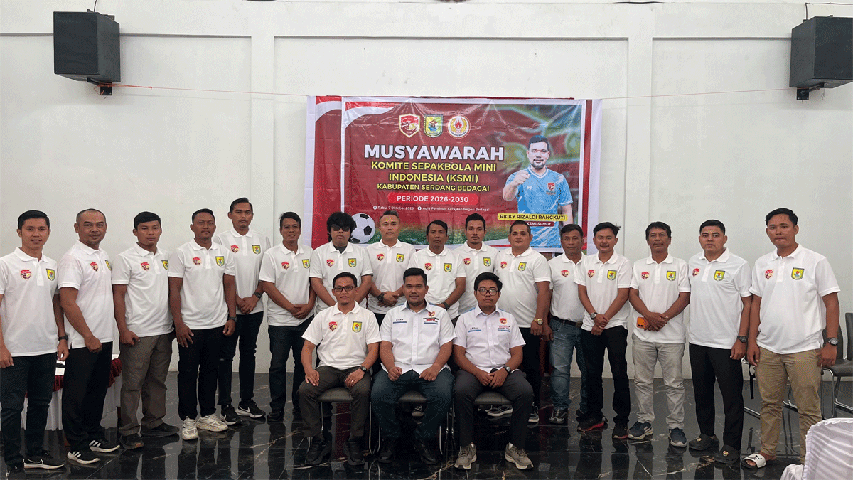Foto bersama pengurus KSMI Sumut-Sergai usai Muskab